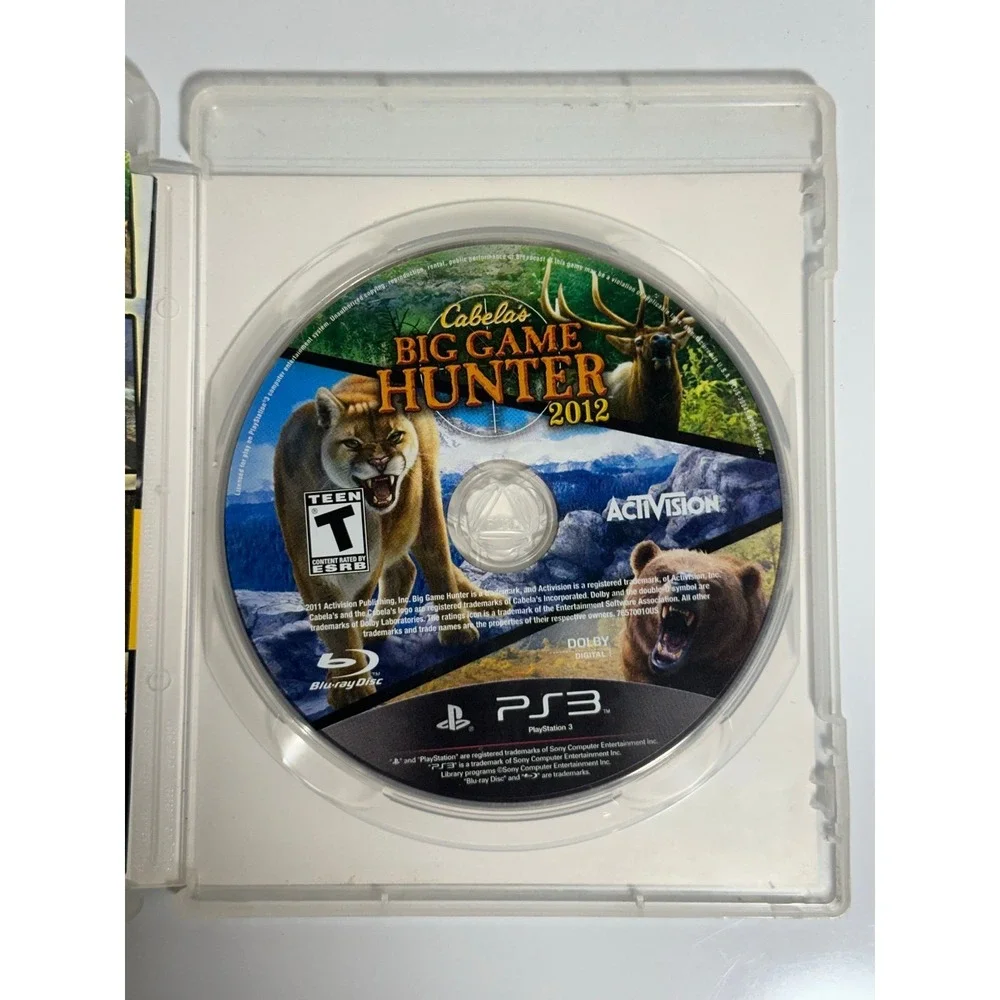 Cabela's Big Game Hunter 2012 (Sony PlayStation 3, 2011, PS3) Compete, tested